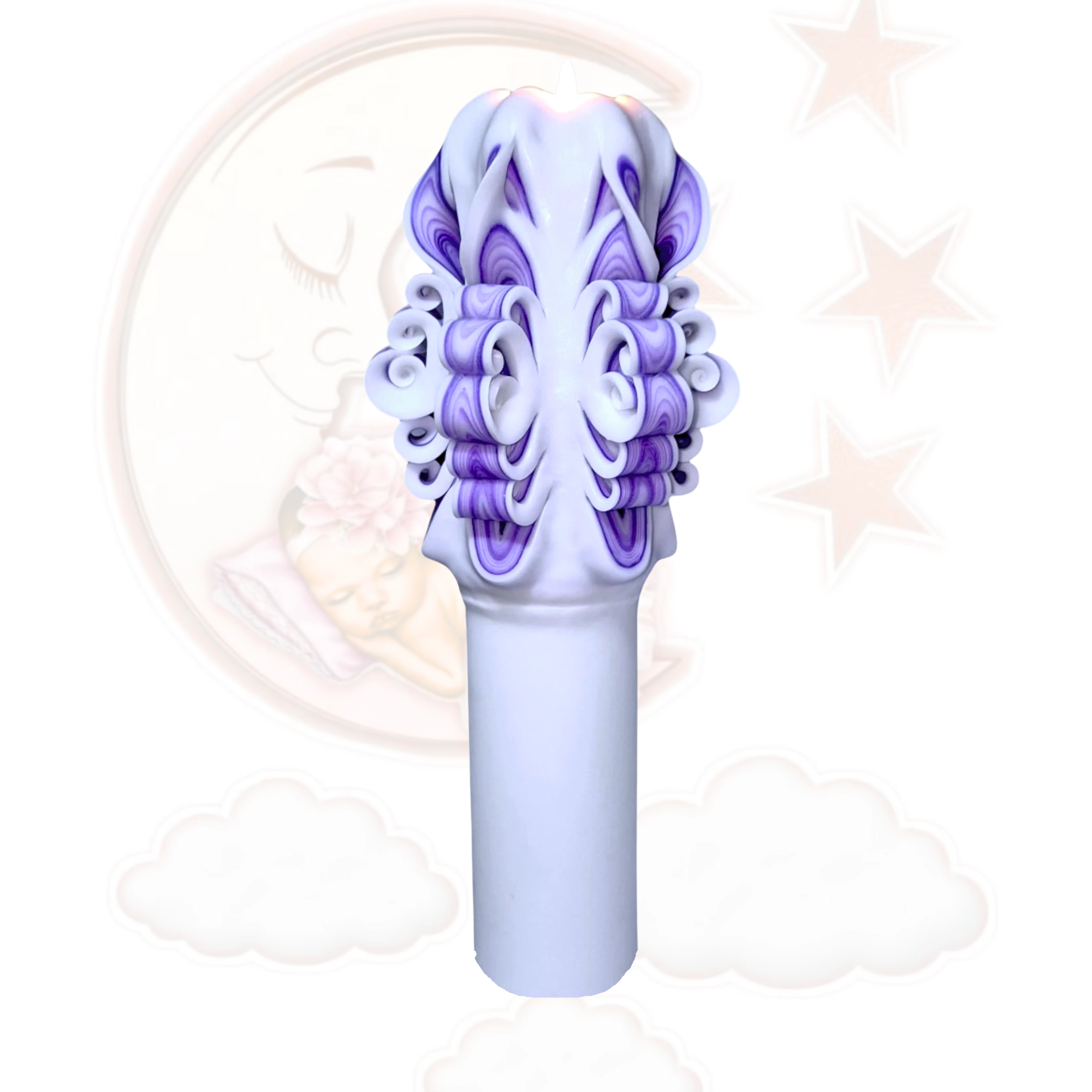 LUMANARI BOTEZ SCULPTATE - Lumanare botez lucrata manual - DELORA