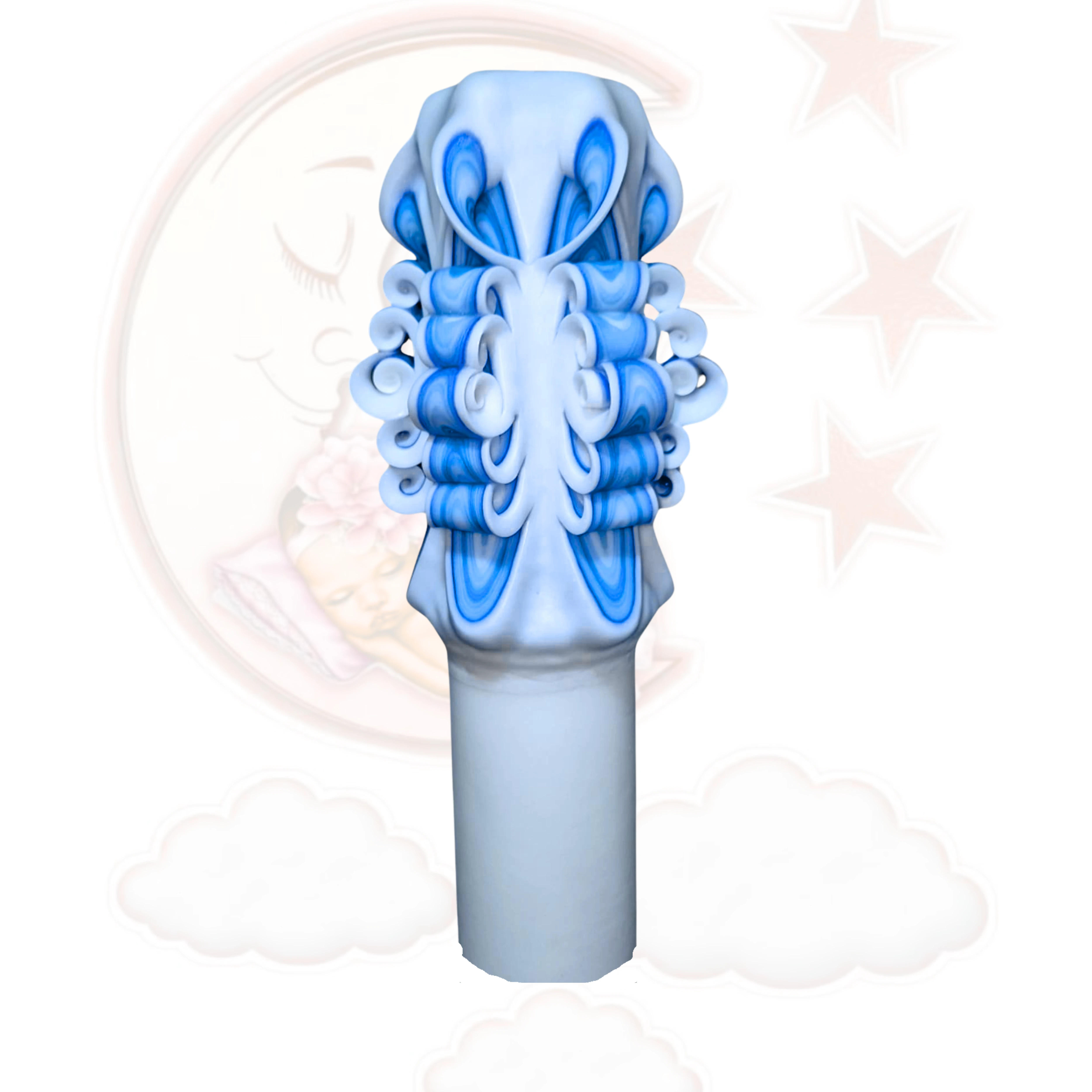 LUMANARI BOTEZ SCULPTATE - Lumanare botez lucrata manual - NOEMA