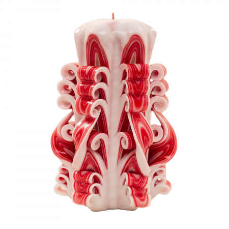 Lumanare personalizata sculptata manual, Blush PREMIUM - 15 cm [1]