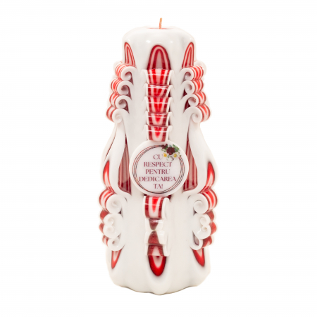 Colectia EMOTIONS - Lumanare personalizata sculptata manual, Garss PREMIUM - 18 cm