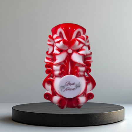 Colectia EASTER ELEGANCE - Lumanare personalizata sculptata manual, LENY PREMIUM - 15 cm