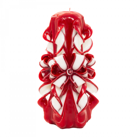 Lumanare personalizata sculptata manual, Scarlett PREMIUM - 18 cm [1]