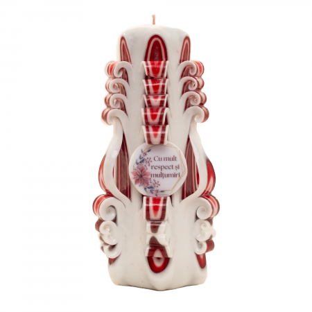 Colectia EMOTIONS - Lumanare personalizata sculptata manual, Sunny PREMIUM - 18 cm