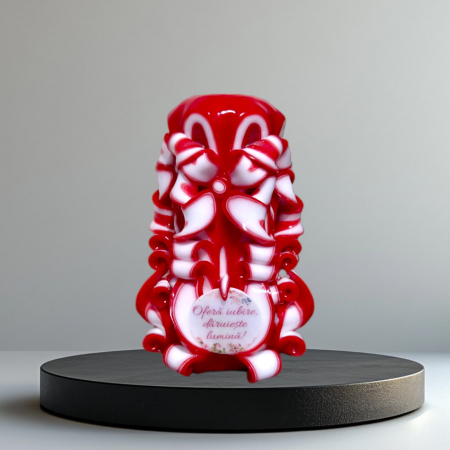 Colectia EASTER ELEGANCE - Lumanare personalizata sculptata manual, VELA PREMIUM - 15 cm