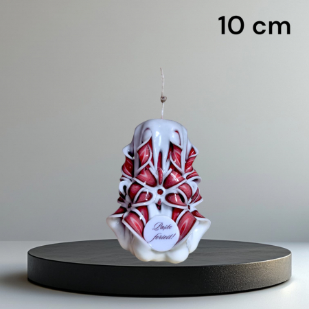 Colectia EASTER ELEGANCE - Lumanare personalizata sculptata manual, ZINA PREMIUM - 10 cm