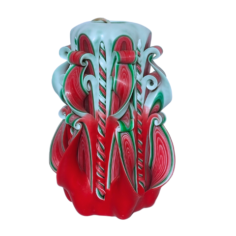 Colectia PRESTIGE - Lumanare sculptata ARCADIA Major, Finisaj Epice Nobile - Colectia PRESTIGE