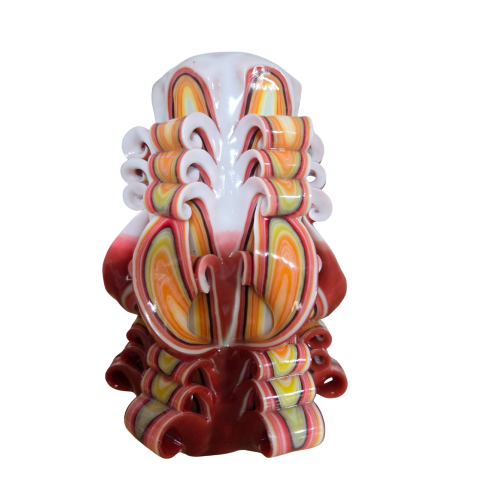 Colectia HERITAGE - Lumanare sculptata EMBLEM Major, Finisaj Aurora Vivace - Colectia HERITAGE - PREMIUM