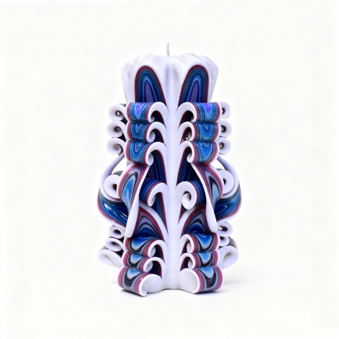 Colectia HERITAGE - Lumanare sculptata EMBLEM Major, Finisaj Midnight Canvas - Colectia HERITAGE - PREMIUM