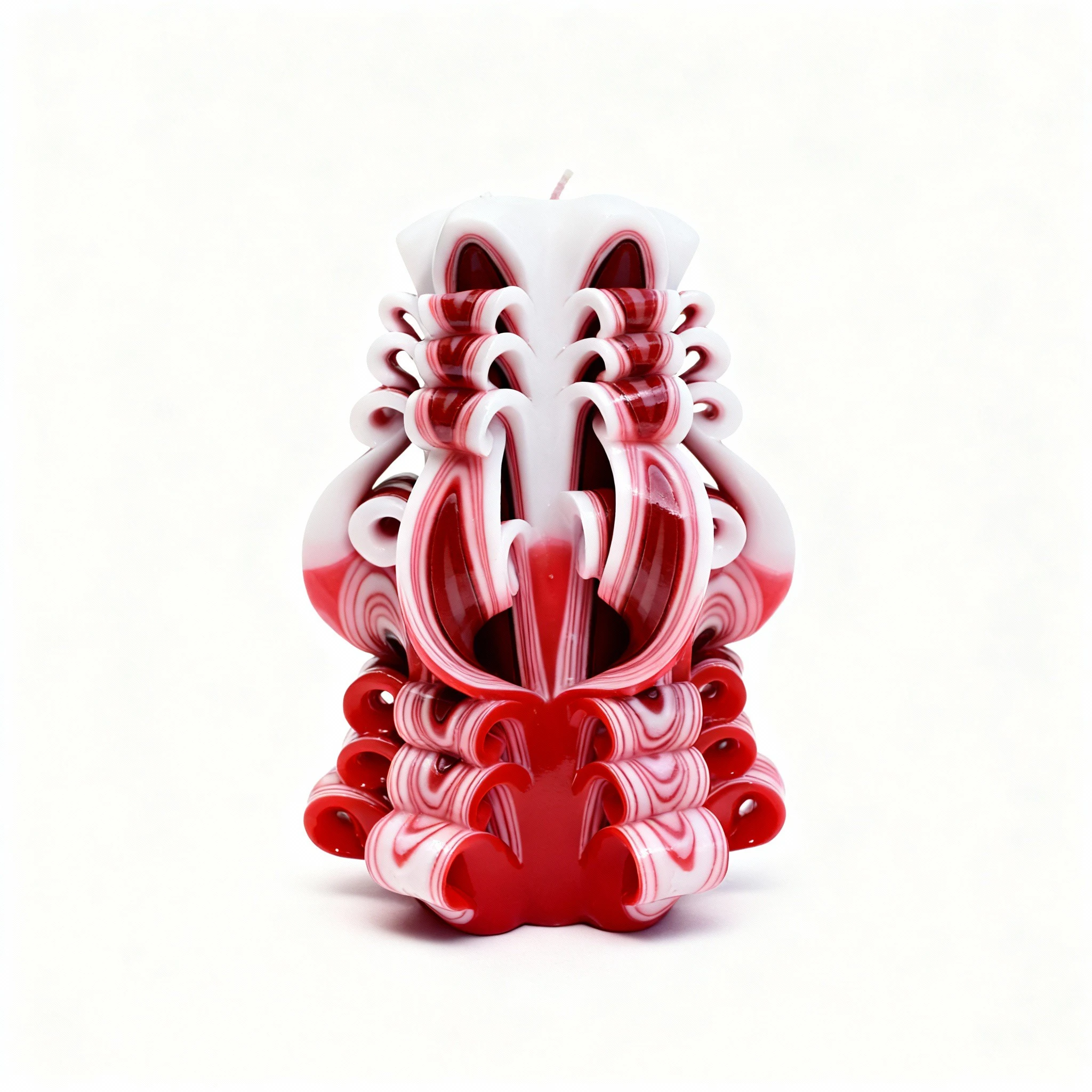 Colectia HERITAGE - Lumanare sculptata EMBLEM Major, Finisaj Ruby Velvet - Colectia HERITAGE - PREMIUM