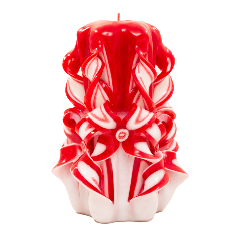 Colectia DECO - Lumanare sculptata FACET Major, Finisaj Ambra Terra - Colectia DECO - PREMIUM