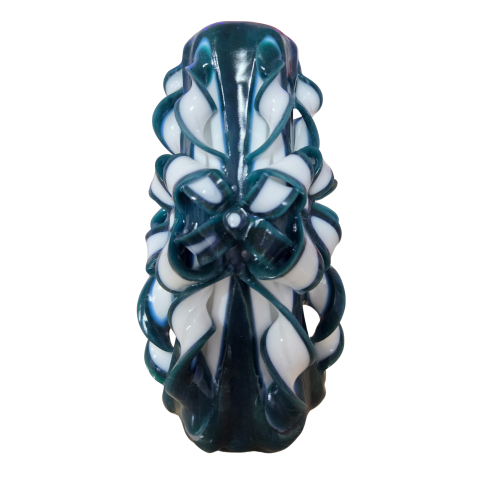 Colectia HERITAGE - Lumanare sculptata GALA Magnum, Finisaj Neptunian Crow - Colectia HERITAGE - PREMIUM