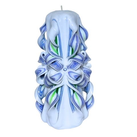 Colectia HERITAGE - Lumanare sculptata GALA Magnum, Finisaj Smarald Polaris - Colectia HERITAGE - PREMIUM