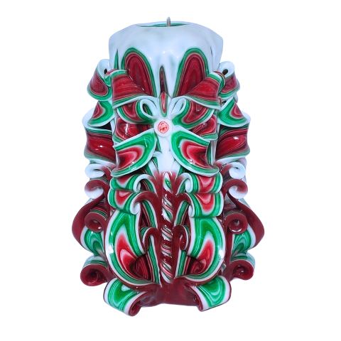 Colectia SUBLIM - Lumanare sculptata GRACE Major, Finisaj Rubin Eclair - Colectia SUBLIM - PREMIUM