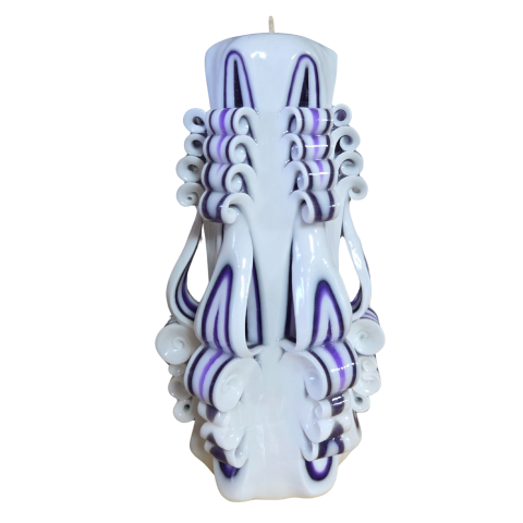 Colectia SUBLIM - Lumanare sculptata MAESTRO Magnum, Finisaj Seduction Pourpre - Colectia SUBLIM - PREMIUM