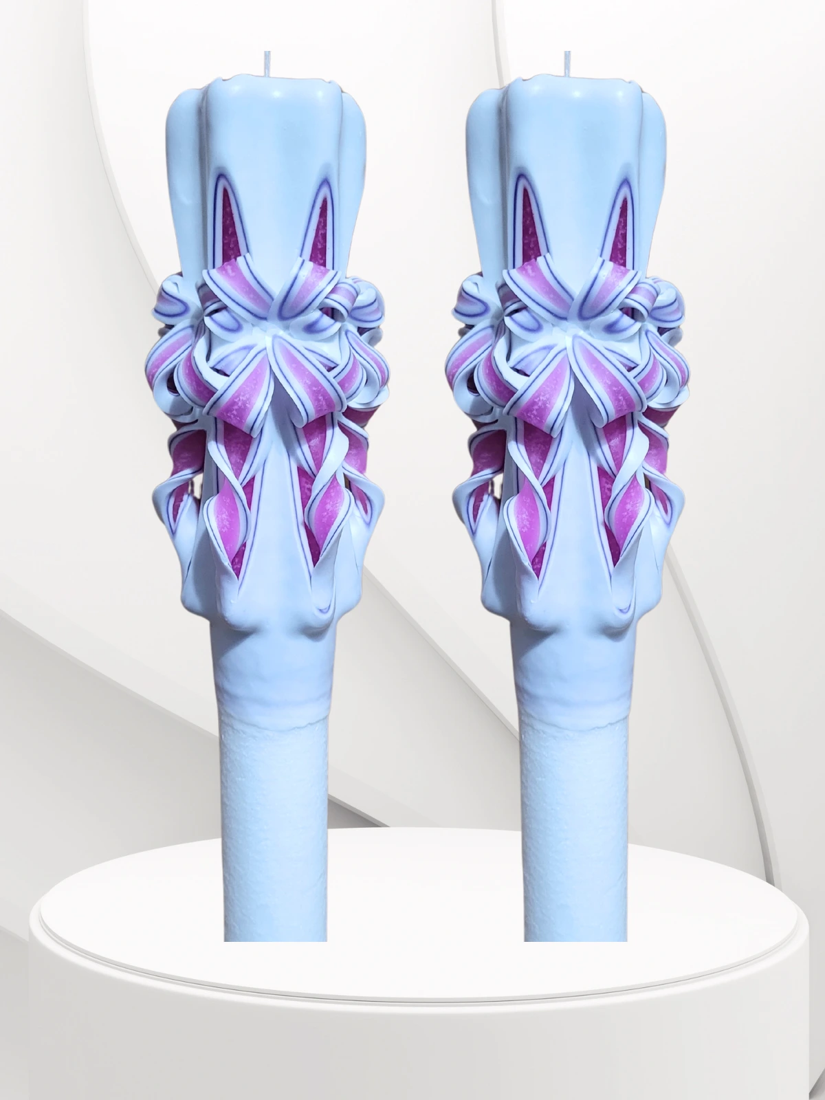 LUMANARI NUNTA SCULPTATE - Lumanari nunta lucrate manual - APOLO