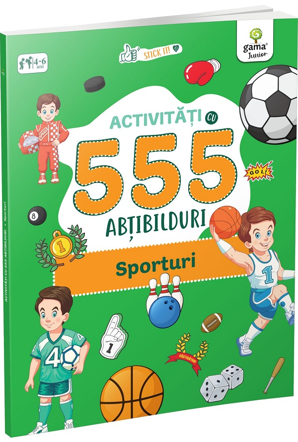 Activitati Cu 555 Abtibilduri - Sporturi,  - Editura Gama [1]