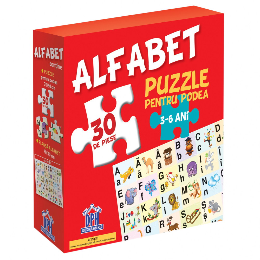 Alfabetul - Puzzle Podea 50X70 + Afis 50X70,  - Editura DPH [1]