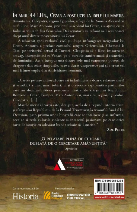 Antoniu Și Cleopatra. Adevărul Din Spatele Celei Mai Frumoase Poveşti De Dragoste Din Lumea Antică, Diana Preston - Editura Corint [2]