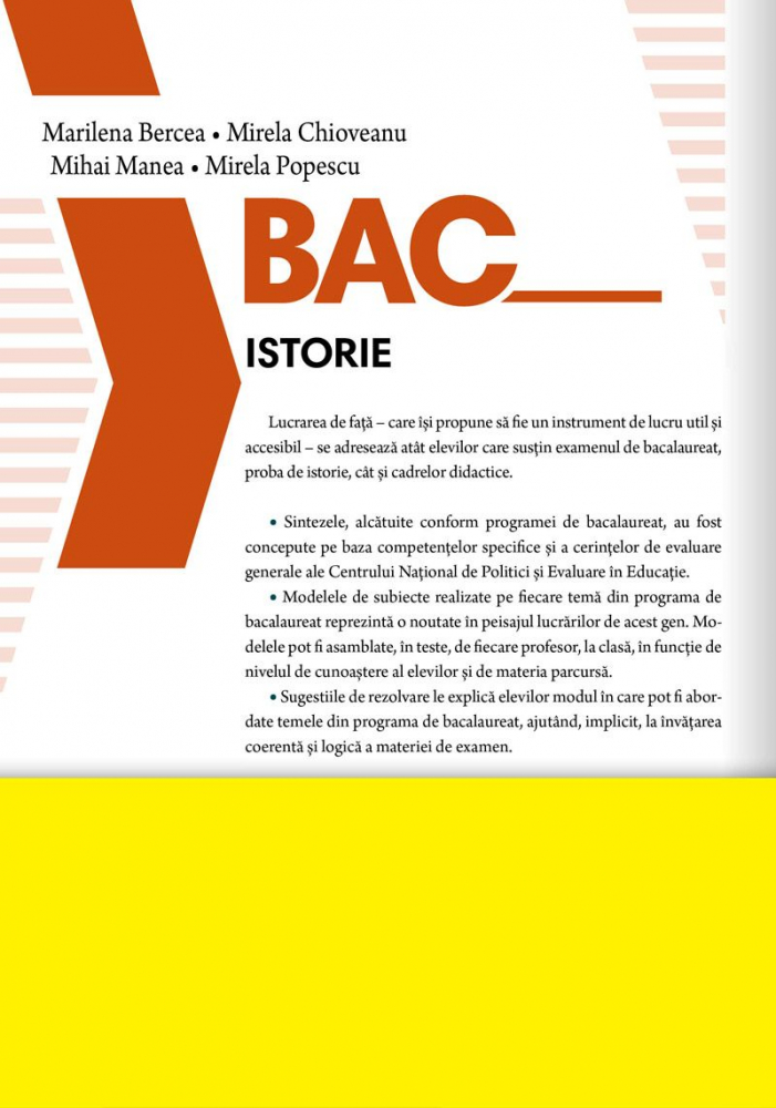 Bacalaureat 2024 - Istorie, Marilena Bercea, Mirela Chioveanu, Mihai Manea, Mirela Popescu - Editura Corint [2]