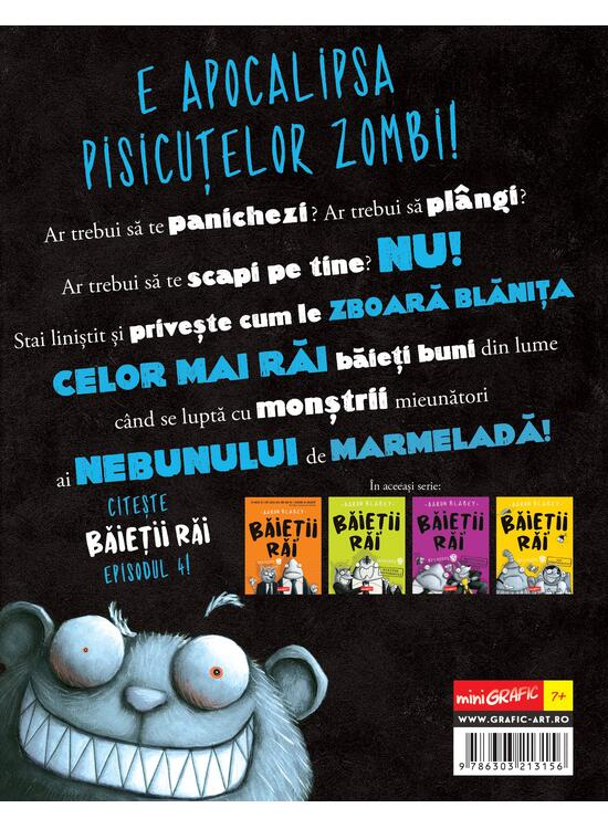 Baietii Rai. Episodul 4: Atacul Pisizombilor, Aaron Blabey - Editura Art [2]