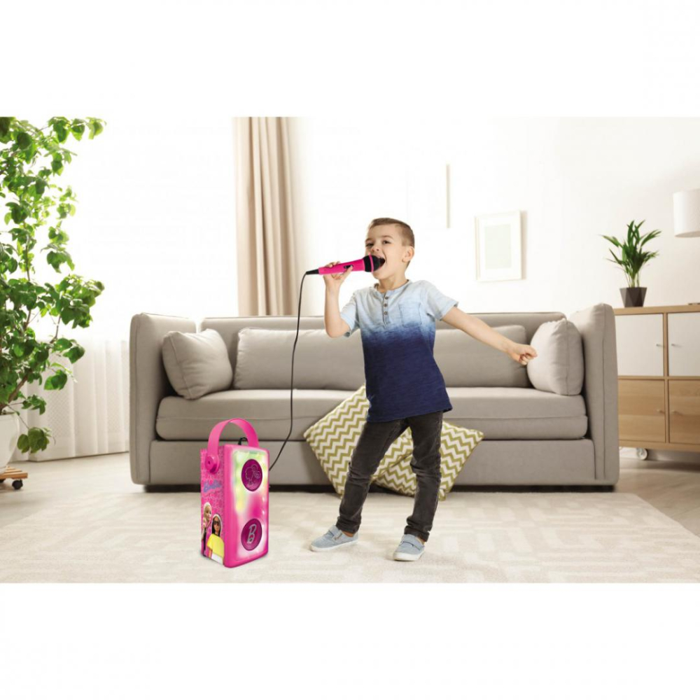 BOXA CU LUMINI&MICROFON FARA FIR, BARBIE [6]