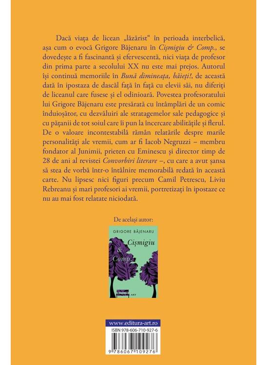 Buna Dimineata, Baieti!, Grigore Băjenaru - Editura Art [2]