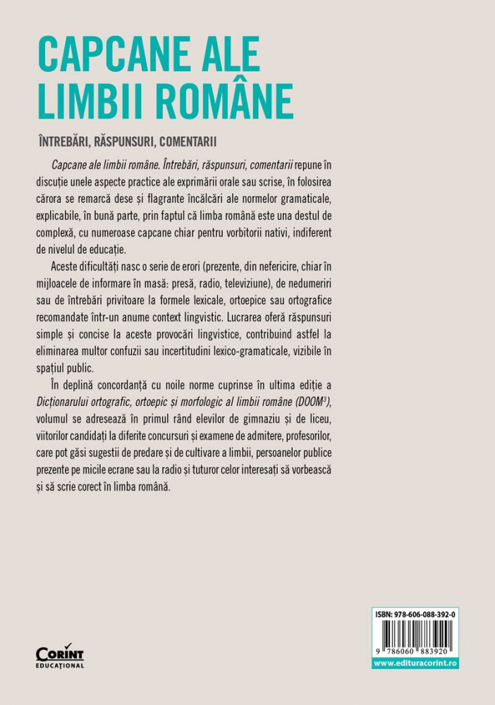 Capcane Ale Limbii Române. Întrebări, Răspunsuri, Comentarii, Gh. N. Vasilache - Editura Corint [2]