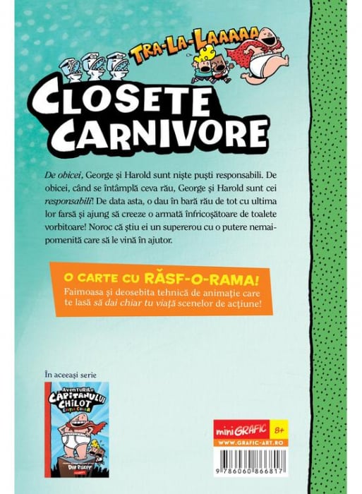 Capitanul Chilot 2. Capitanul Chilot Si Atacul Toaletelor Vorbitoare, Dav Pilkey - Editura Art [2]