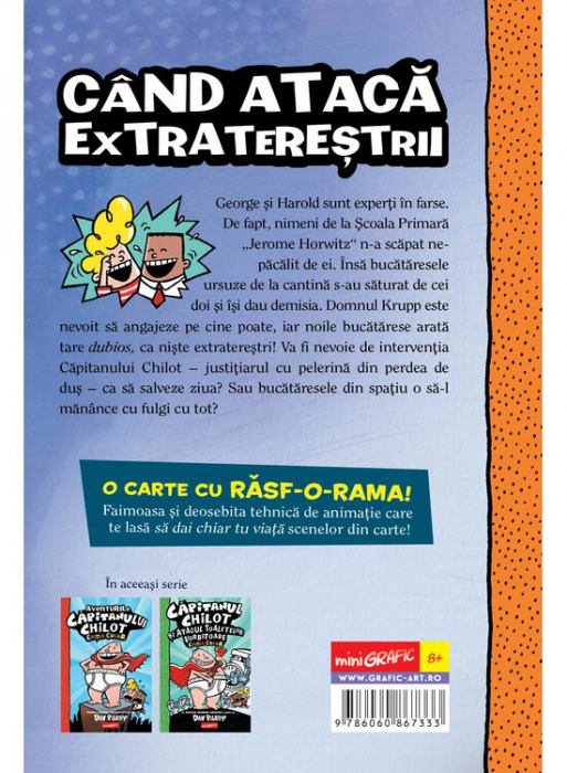 Căpitanul Chilot Și Invazia Bucătăreselor Incredibil De Obraznice Din Spațiu #3. Ediția Color, Dav Pilkey - Editura Art [2]