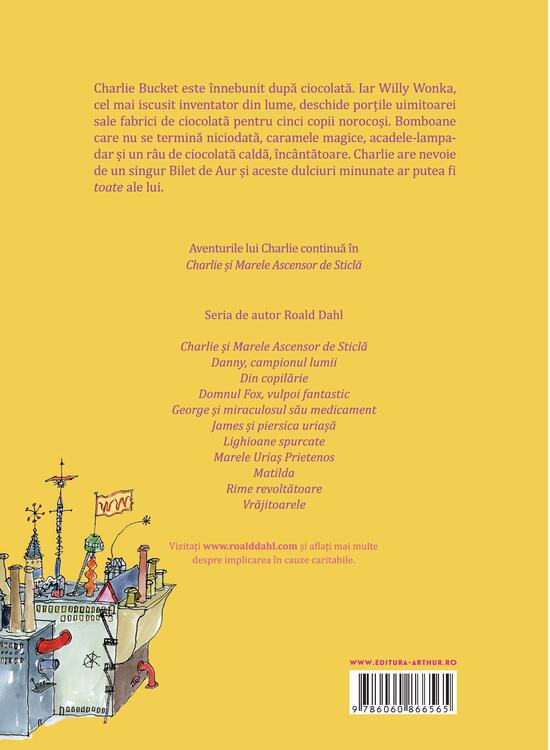 Charlie Si Fabrica De Ciocolata [Format Mare], Roald Dahl - Editura Art [2]