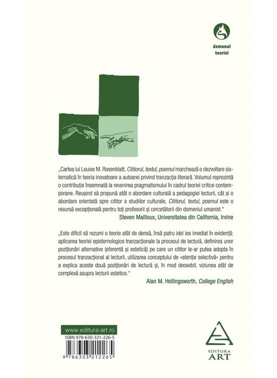 Cititorul, Textul, Poemul. Teoria Tranzactionala A Operei Literare, Louise M. Rosenblatt - Editura Art [2]
