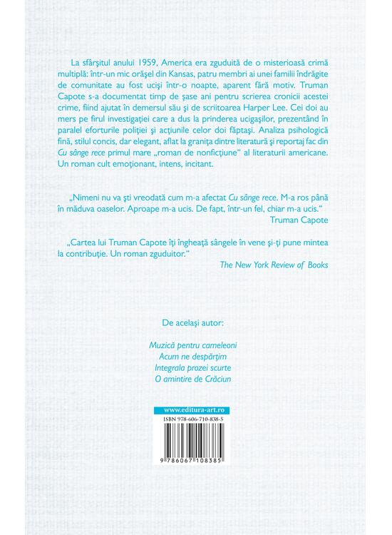 Cu Sange Rece, Truman Capote - Editura Art [2]