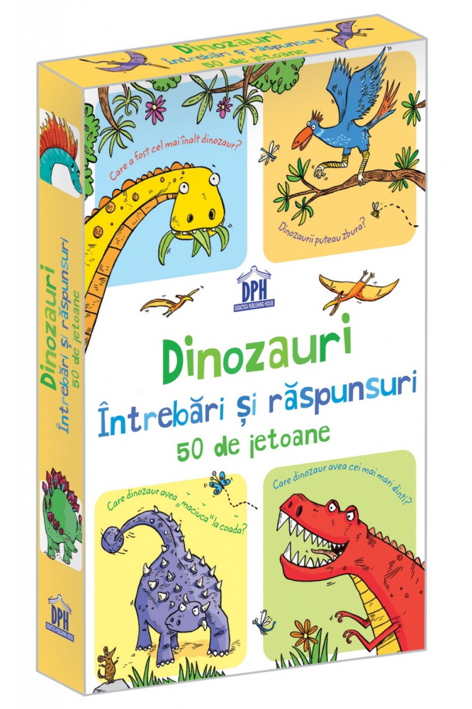 Dinozauri - Intrebari Si Raspunsuri - 50 De Jetoane,  - Editura DPH [1]