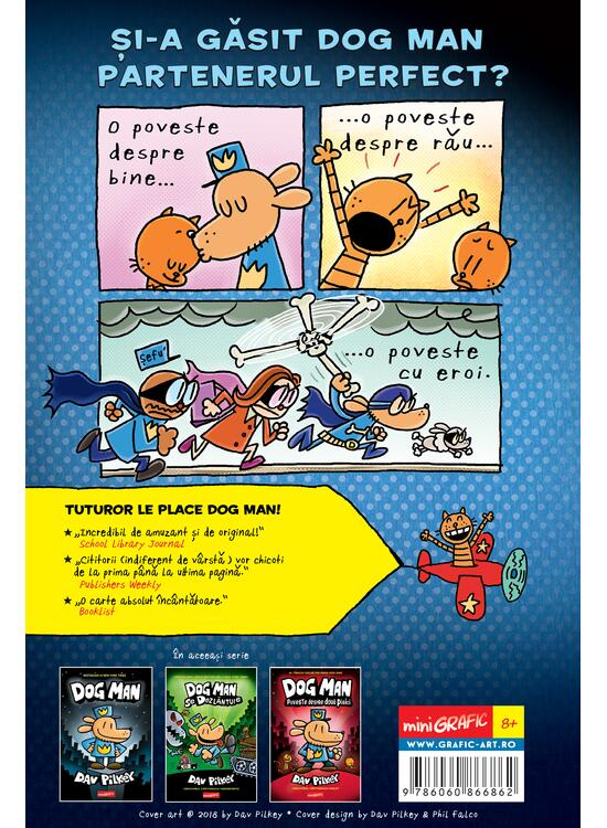 Dog Man #4.  Dog Man Si Super Pisoi, Dav Pilkey - Editura Art [2]