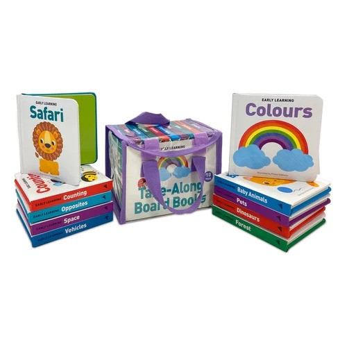 Early Learning Take Along Board Books Set Of 10 In Case Childrens Library, - Editura Lake Press [2]