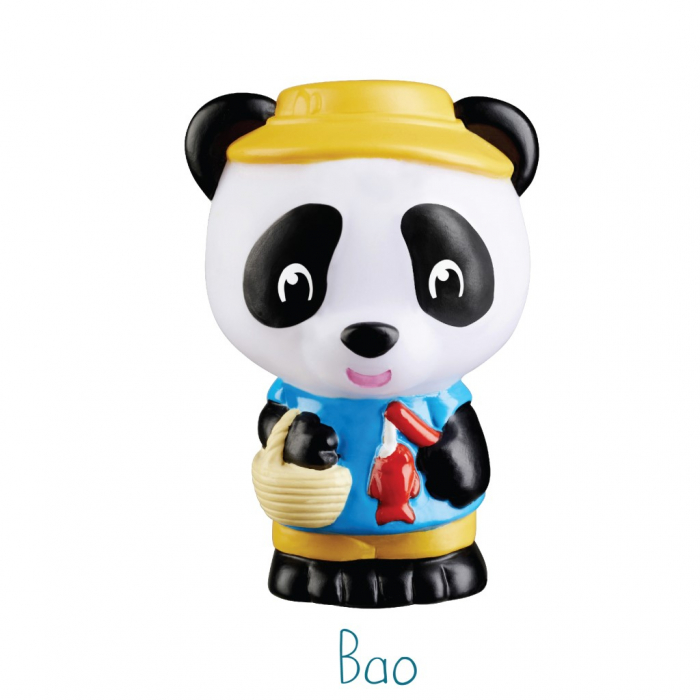 Familia de ursuleti Panda - Set figurine joc de rol [4]