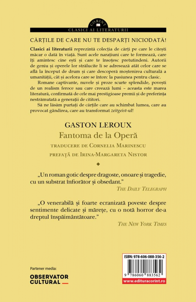 Fantoma De La Operă, Ediția A Ii-A, Gaston Leroux - Editura Corint [2]