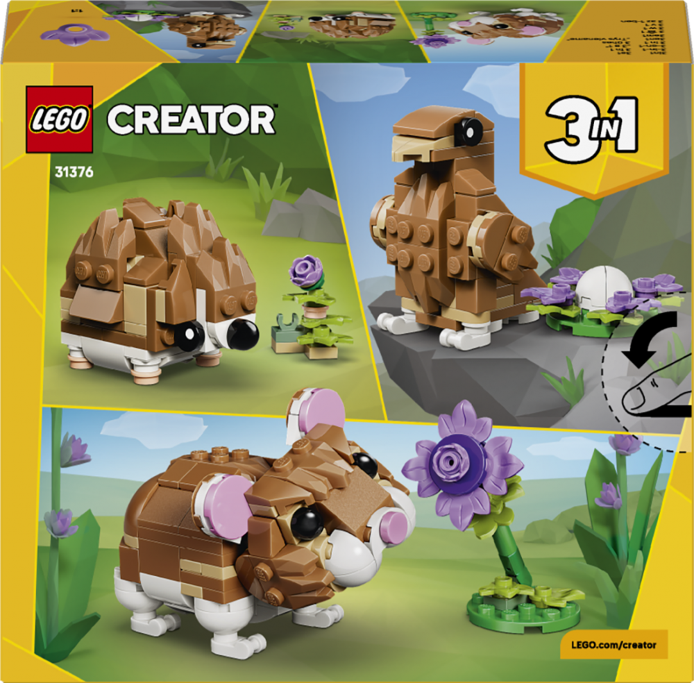 HAMSTER ADORABIL CU O FLOARE  LEGO31376 [2]