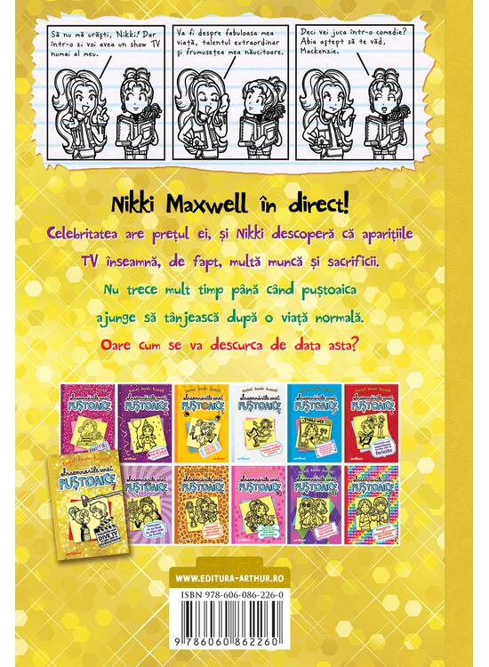 Insemnarile Unei Pustoaice  7. Povestirile Unei Dive Tv Nu Chiar Atat De Stralucitoare, Rachel Renée Russell - Editura Art [2]