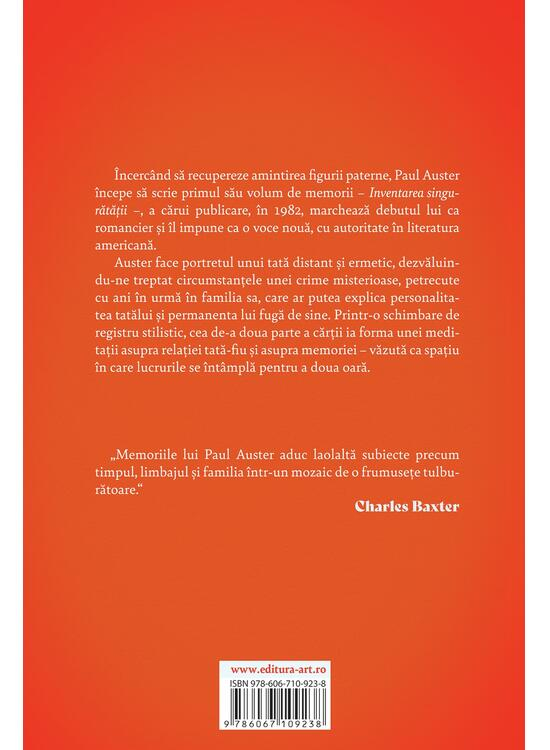 Inventarea Singuratatii, Paul Auster - Editura Art [2]