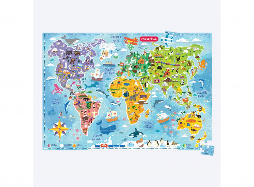 Joc Educativ Mimorello - Harta Lumii, - Editura Mimorello [2]