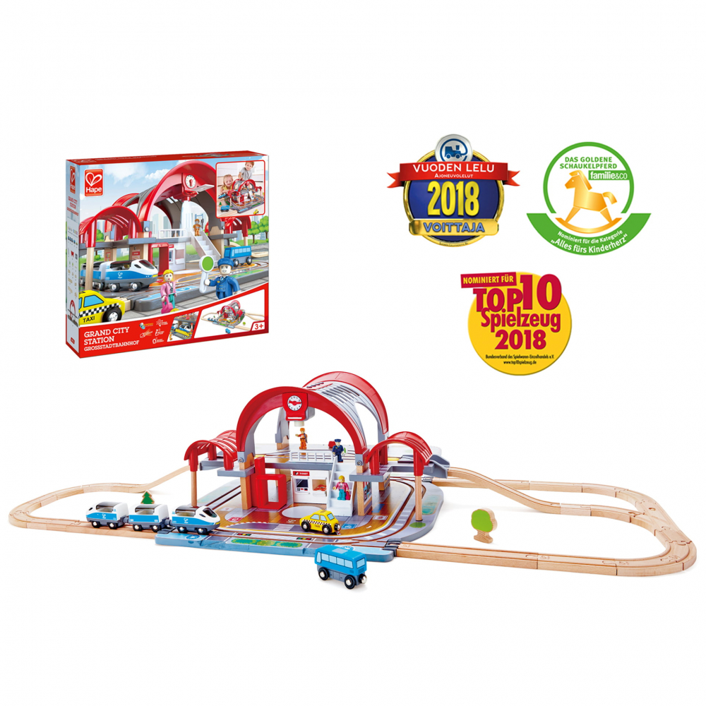 Jucarie Din Lemn - Set Gara Centrala (45 Piese) [2]