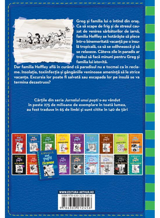 Jurnalul Unui Pusti 12. Escapada, Jeff Kinney - Editura Art [2]