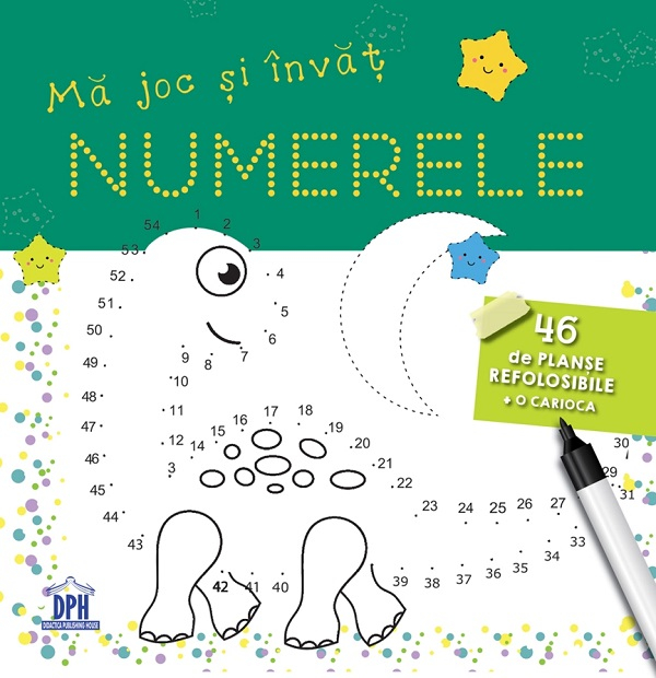 Ma Joc Si Invat Numerele - 46 De Planse Refolosibile + O Carioca ,  - Editura DPH [1]