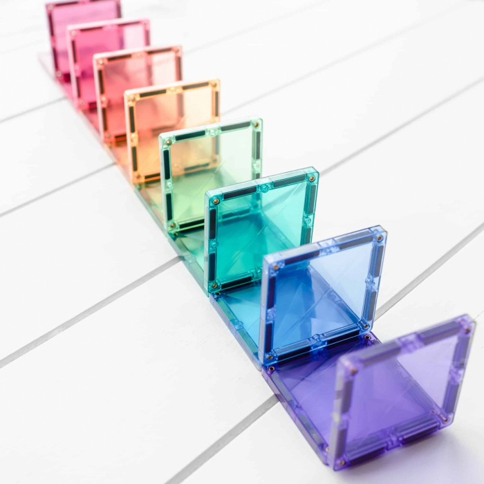 Magnetic Tiles Set constructie magnetic, 120 piese Pastel, creativitate [6]