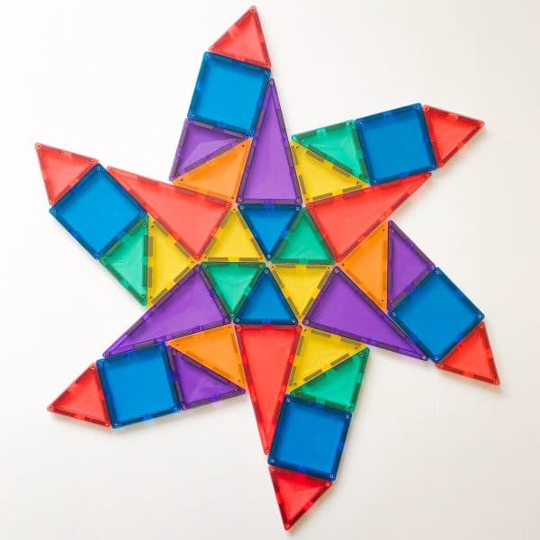 Magnetic Tiles Set constructie magnetic, 62 piese, set de baza [3]