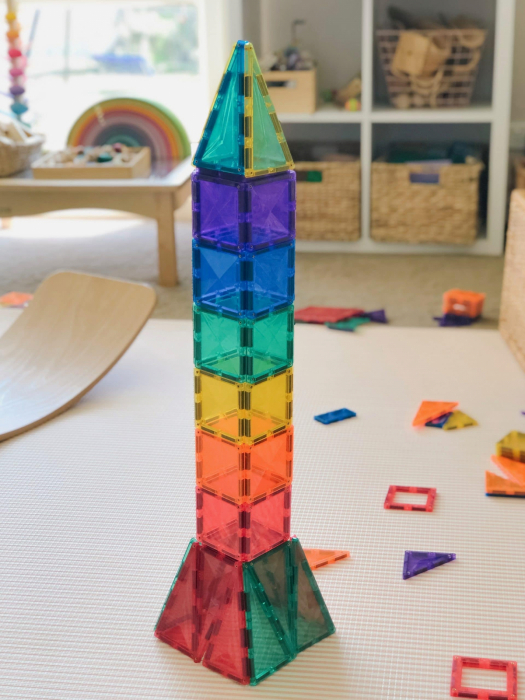Magnetic Tiles Set constructie magnetic, 62 piese, set de baza [9]