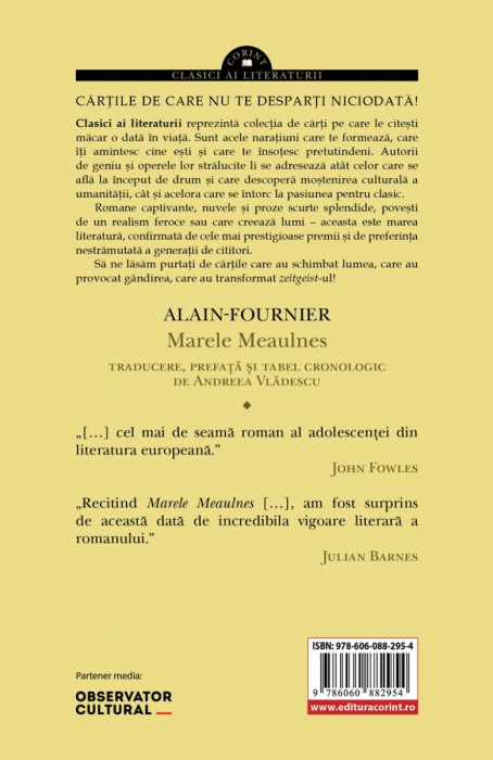 Marele Meaulnes, Alain-Fournier - Editura Corint [2]