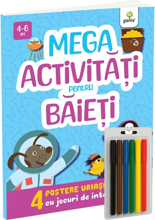 Mega Activitati Pentru Baieti/ Postere Cu Activitati,  - Editura Gama [1]