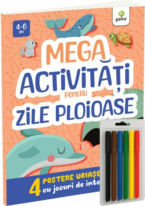 Mega Activitati Pentru Zile Ploioase/ Postere Cu Activitati,  - Editura Gama [1]